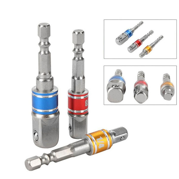 Elektrisk skiftnyckelhylsa Socket Bits Set SILVER Silver