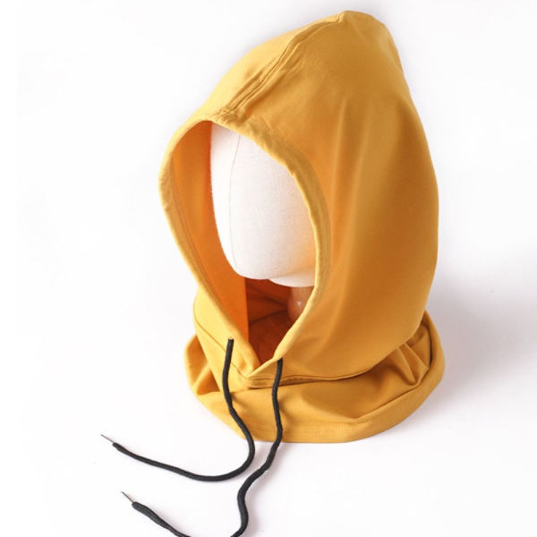 Puuvillainen Balaclava Vaalea Ohut Hupuhuivi KELTAINEN yellow