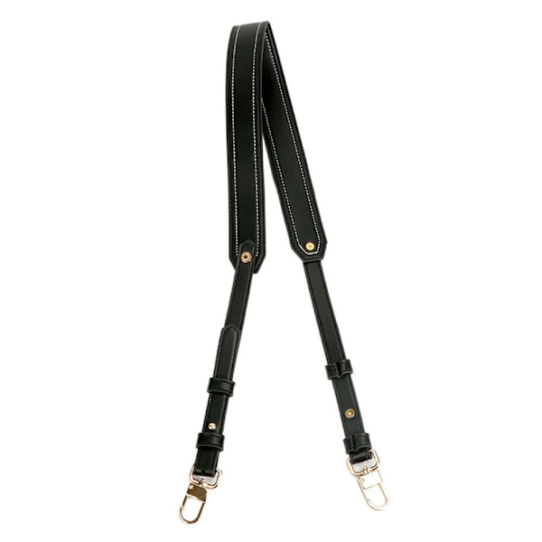 Håndtaskerem i ægte læder Skulder Crossbody-rem SORT black