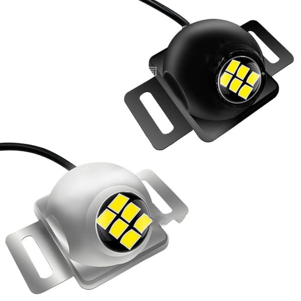 LED-baklys for bil, svart Black