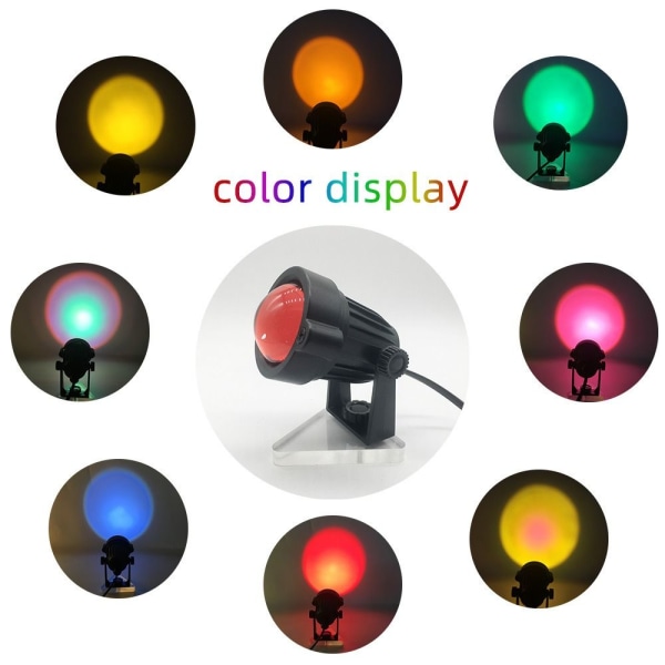 Solnedgangsprojektionslamper Gulvlampe MULTICOLOR USB USB multicolor USB-USB