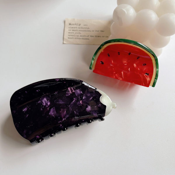 Grönsaksfrukt Hårnål Hårklämma D 8CM*4,6CM D 8CM*4,6CM D 8cm*4.6cm