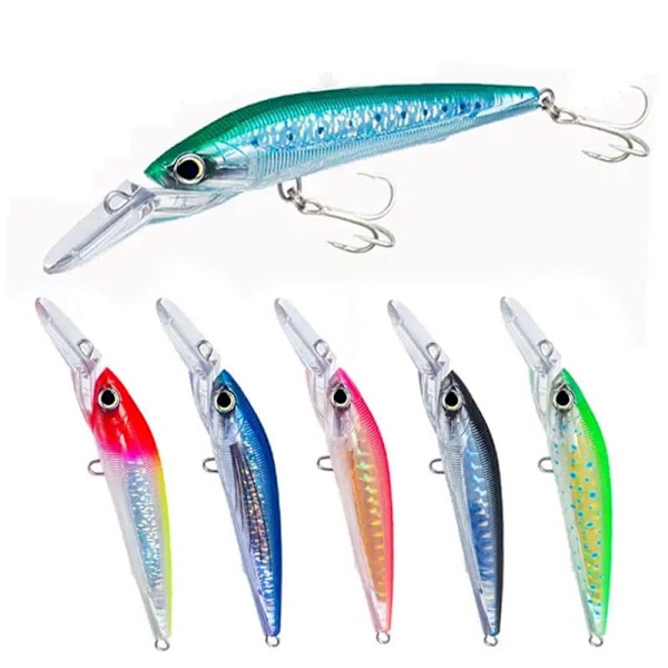 synkende Minnow Baits Fiskekroge E E E