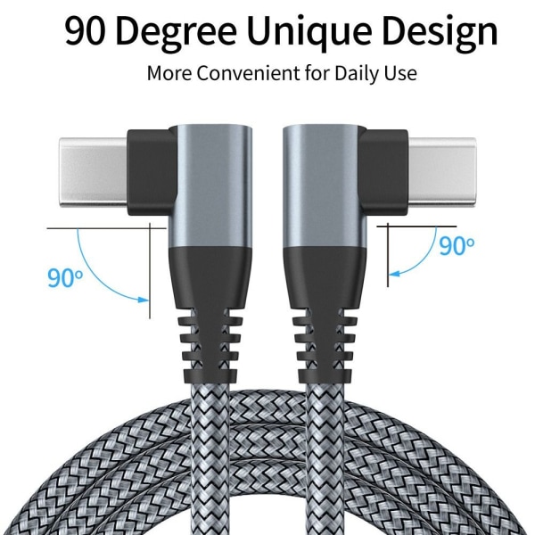 USB C til USB C-ledning Kabel GRÅ 1MSTYLE1 STYLE1 Grey 1mStyle1-Style1