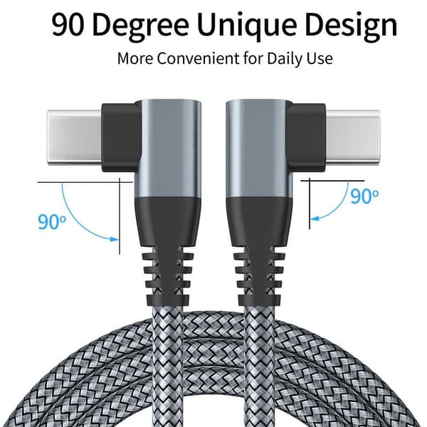 USB C til USB C ledning Kabel SORT 2MSTYLE1 STYLE1 Black 2mStyle1-Style1