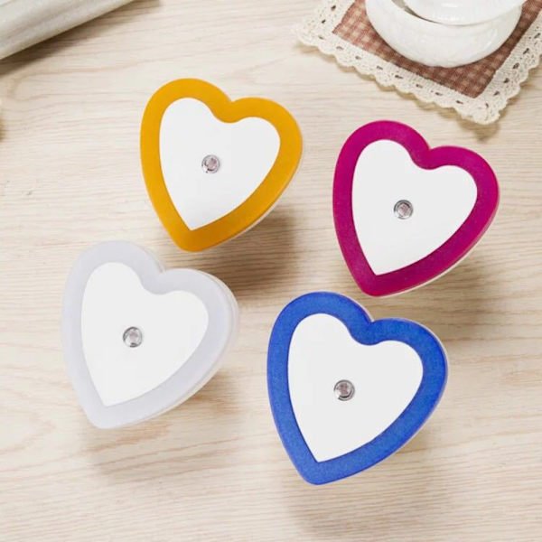 2stk Nattlys Induksjonslampe ROSA EU-STOPP EU-STOPP Pink EU Plug-EU Plug