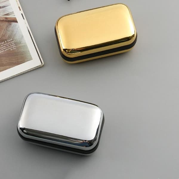 Foldbart Læsebrille Etui Brilleboks GULD gold