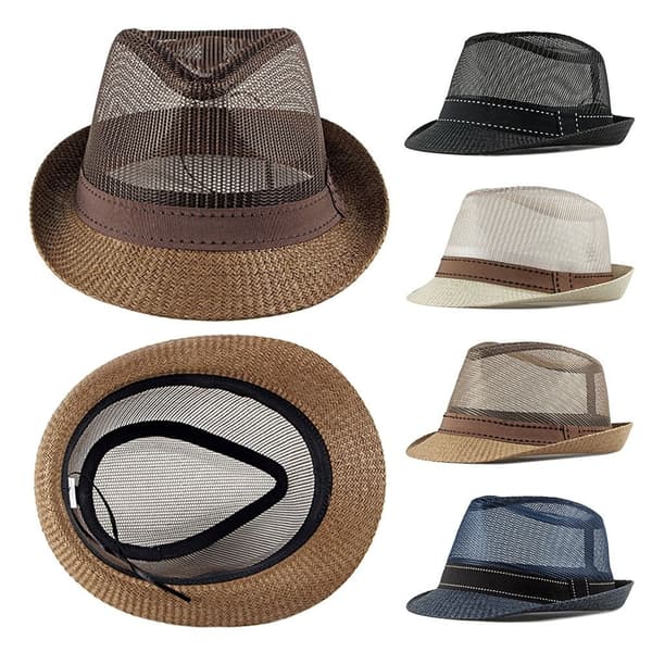 Udhulede kasket Mesh Hatte KHAKI Khaki