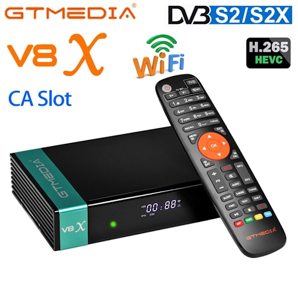 Satellittmottaker DVB-S/S2/S2X EU-PLUGG EU-PLUGG EU Plug