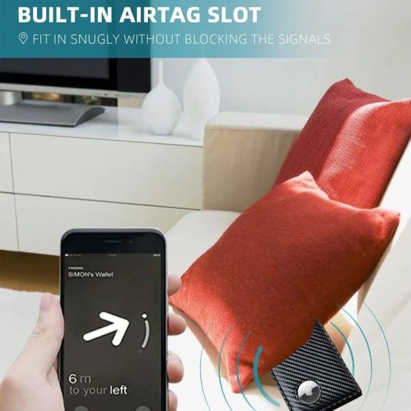 Mikrofiber RFID-lommebok myntveske C C C