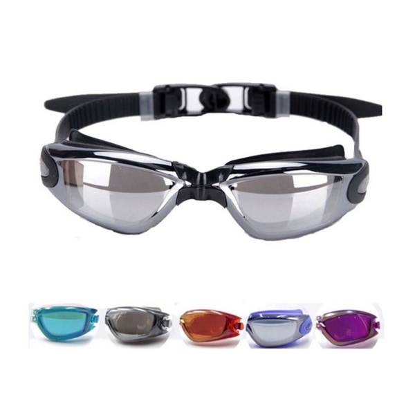 Simglasögon Dykglasögon Vattentät Anti-UV Anti-fog svart