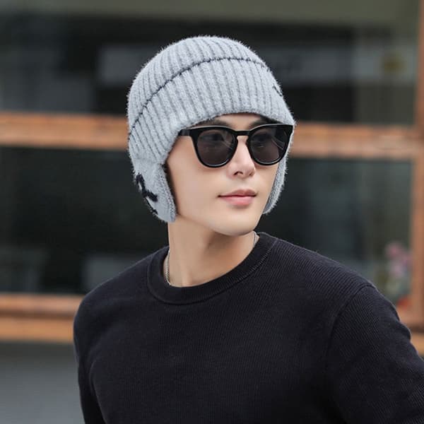 Beanies Hatte Strikket Hue GRÅ grey