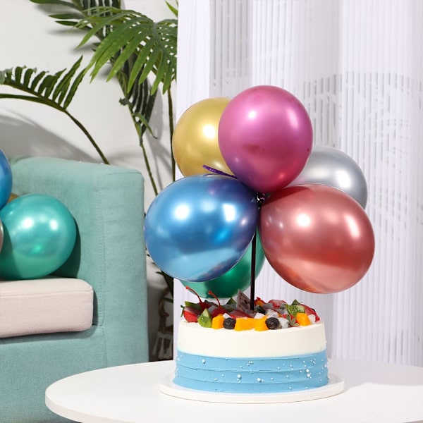 50st 5inch Latex Ballong Uppblåsbara Leksaker GULD gold