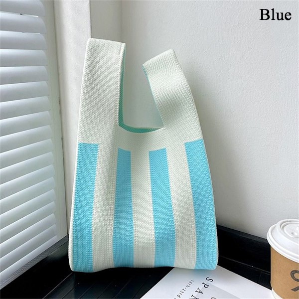 Mulepose Knot Håndledstaske BLÅ blue