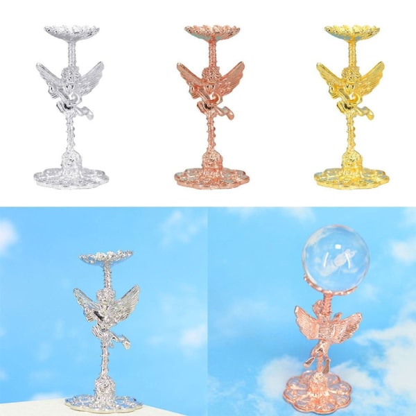 Angel Display Base Holder Crystal Ball Display Stand ROSE GULL Rose Gold