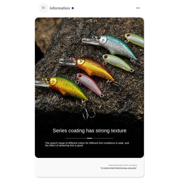 2st Vib Fishing Bait VIB sjunkande Lure E E E