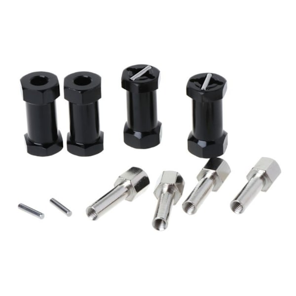 4st 12mm hex hjulnav Drive Adapter Extension Combiner Red 25mm