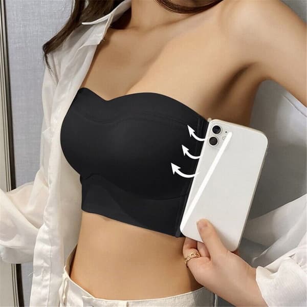 Push Up Rintaliivit Topit MUSTA S Black S