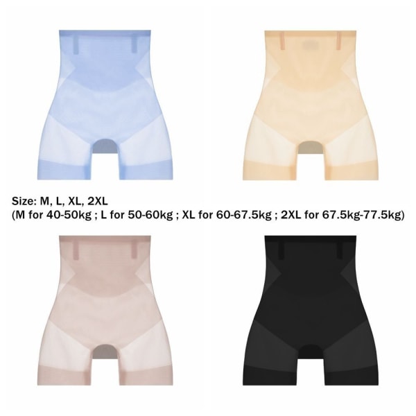 Erittäin ohuet viilentävät housut Tummy Control Shapewear SININEN XL Blue XL