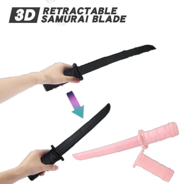 3D-utskrift Fidget Samurai Toy 3D Gravity Katana Toys ROSA pink