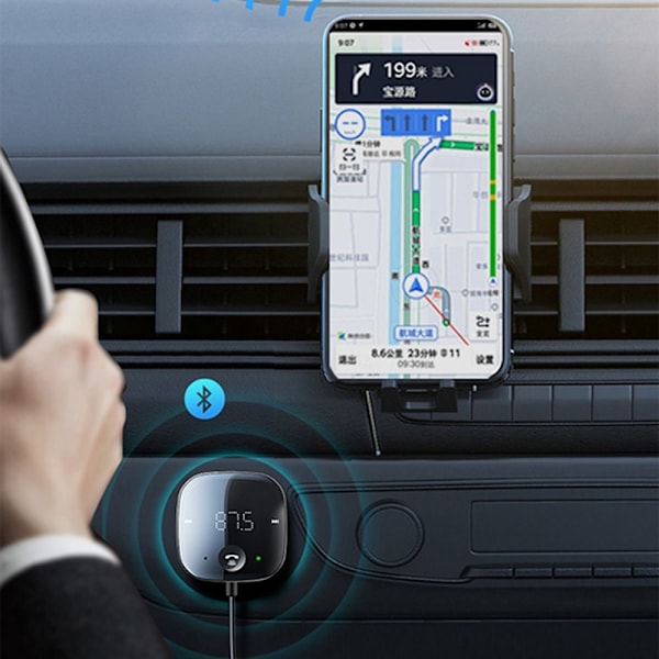 Bluetooth Adapter Biladapter FM Bluetooth Black