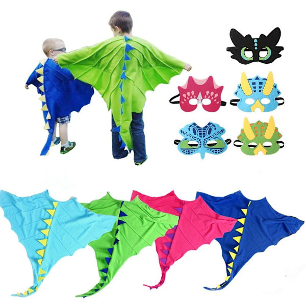 Eläinpuku Cape Dinosaur Animal Mask STYLE 3 STYLE 3 Style 3
