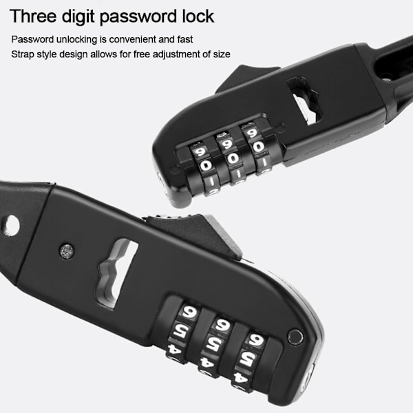 Cykel Password Tie Lock Cykelkombinationslås STYLE2 style2