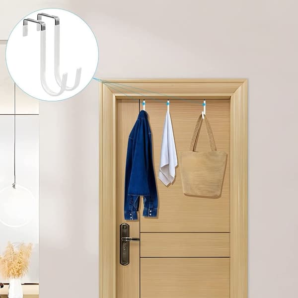 4 Pack Over The Door Koukut Oven ripustimet Koukut Organizer koukut
