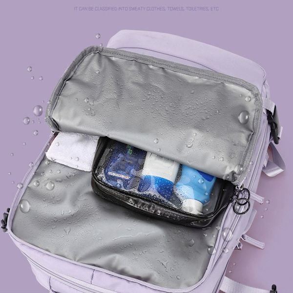 Reiseryggsekk Bagasjeveske LILLA Purple