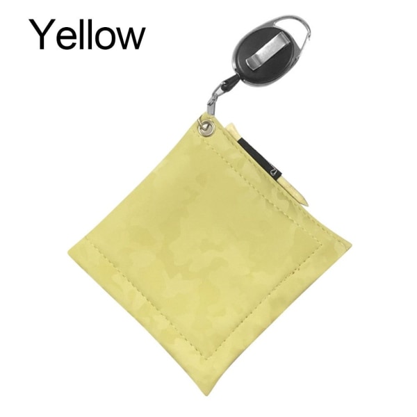 Golfball rengjøringshåndkle tørkeklut GUL Yellow