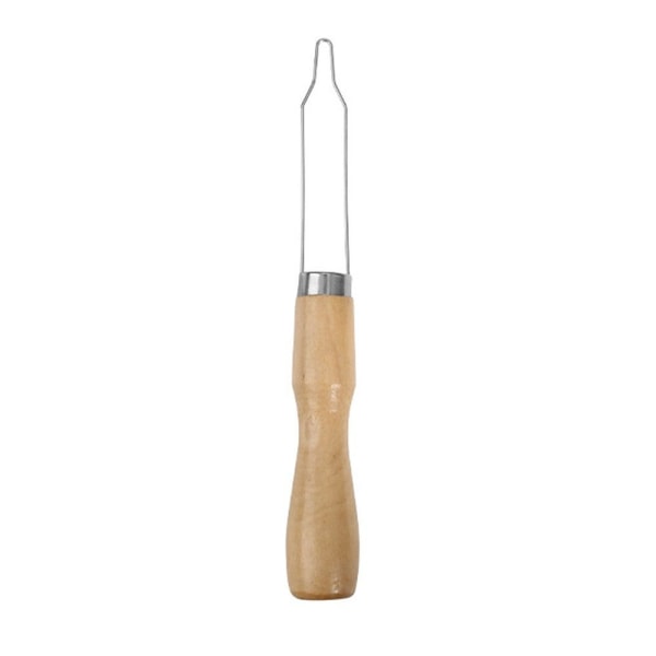 4 kpl Button Hook Aids Helper Button Hook Lisävarusteet PUU PIENI Wood Small Buttons-Small Buttons