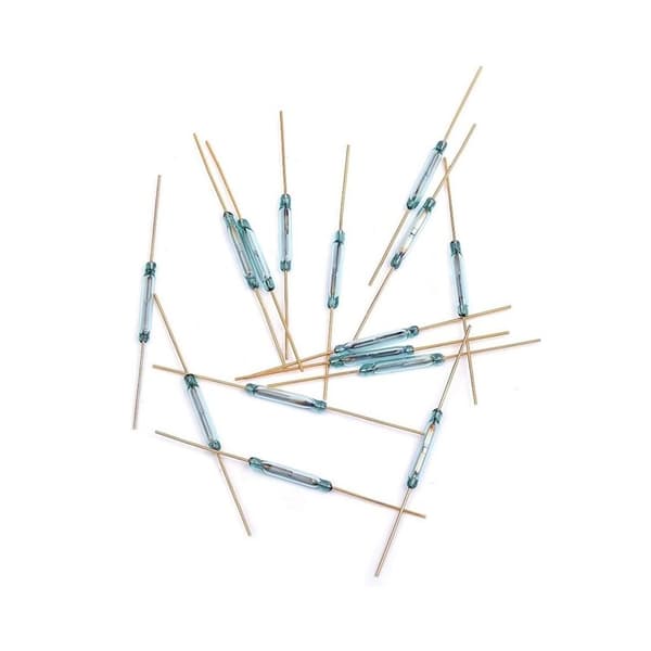 20 Styck Reed Switch Magnetic Induction Switch med förgylld ledning