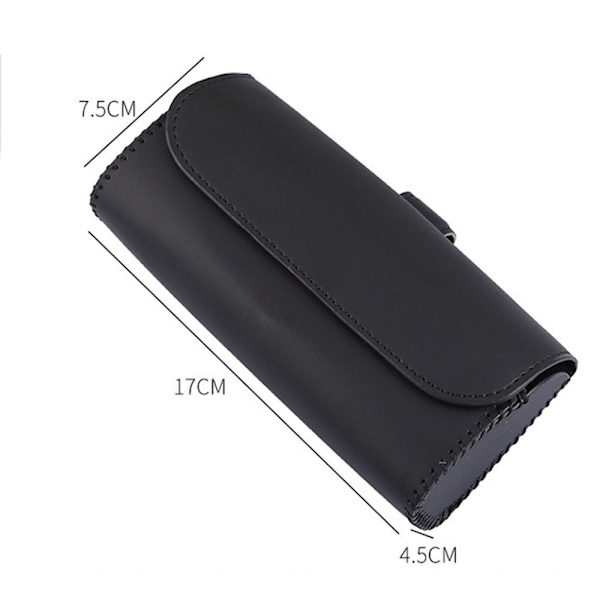 Auton aurinkolasien case Clip Auton aurinkolasien pidike MUSTA Black