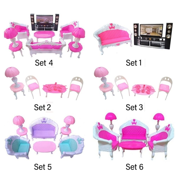 Nukkekodin kalusteet set 5 SET 5 Set 5