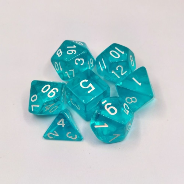 7 stk/sæt DND-terninger Polyhedriske terninger STYLE 10 STYLE 10 Style 10