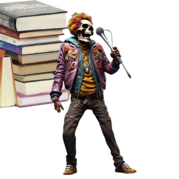 Roll Skeleton Band Figurines Skull Crafts A A A