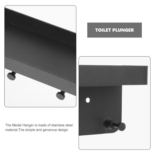 Trofémedaljeholder Display Henger SVART black