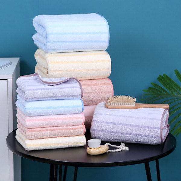 2 STK Hurtigttørrende badehåndklæder Microfiber Vaskeklude BLÅ blue