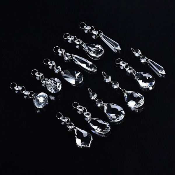 20 STK Crystal Sun Catcher Crystal Prismer hængende ornament 20pcs