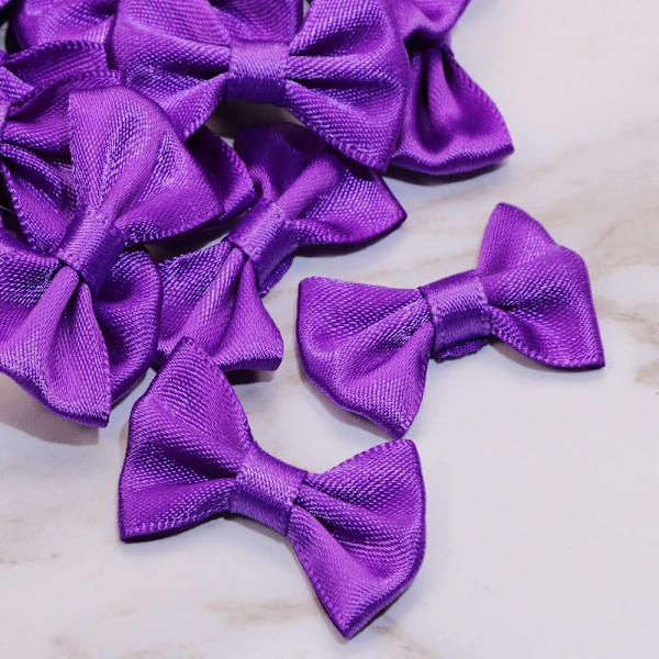 100 kpl Mini Satin Ribbon Jouset Flowers Boutique Flowers Bow