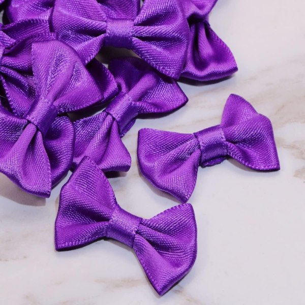 100 st Mini Satin Ribbon Bows Blommor Boutique Blommor Bow