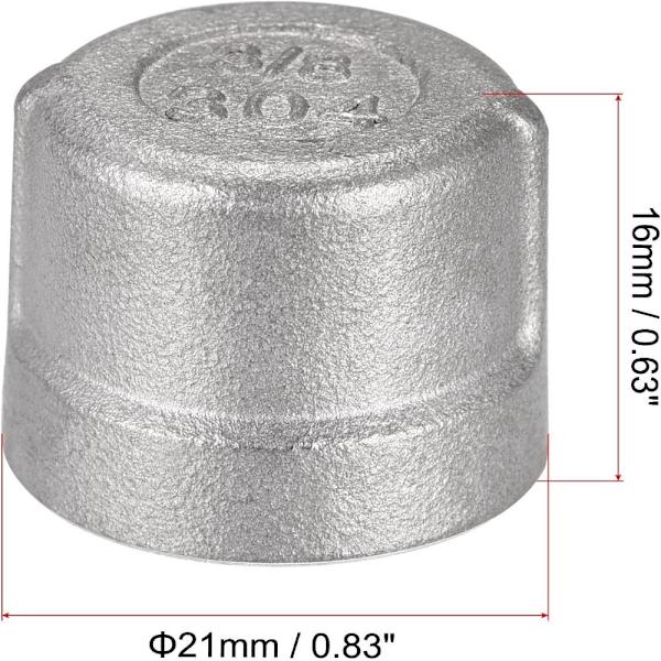 4 STK Pipe End Cap Pipe Fittings Invendig gjengeplugg 4PCS