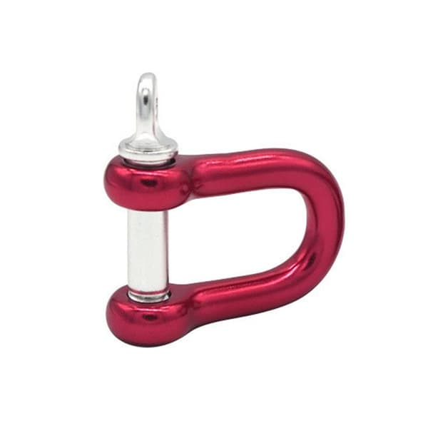 Solid karabinhage D Sløjfeklammer RØD 8MM Red 8mm