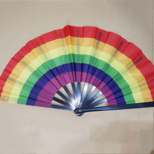 12 stk Folding Rainbow Fan Rainbow Håndventilator Rainbow Håndholdt Fan