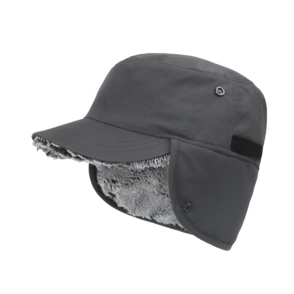 Vinterlue med øreklaffer, flat lue 03 03 03