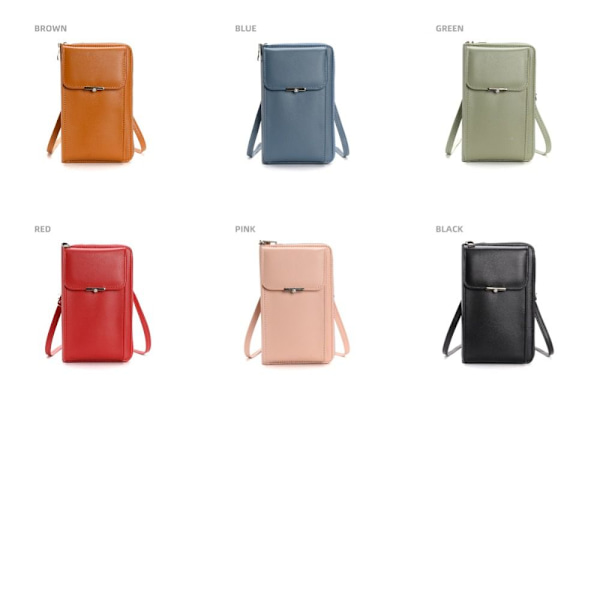 Telefon Crossbody Bag RFID Anti Theft Veske BLÅ Blue