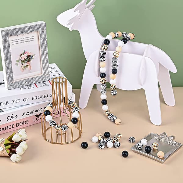240 kpl set Puiset pyöreät helmet Leopard Cow Pinto