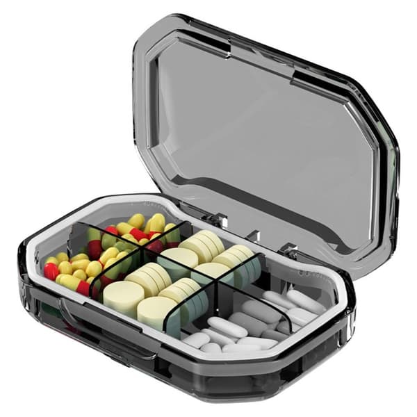 Pill Box Medicin Förvaringsbox GRÖN green