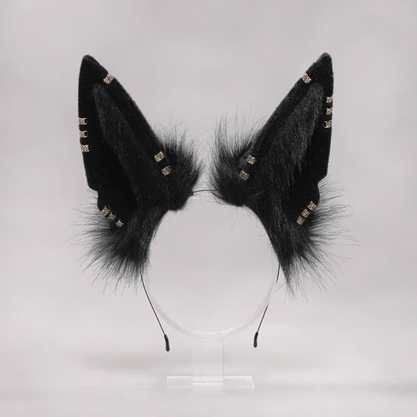 Animal Wolf Ears Hodeplagg Plysj 4 4 4