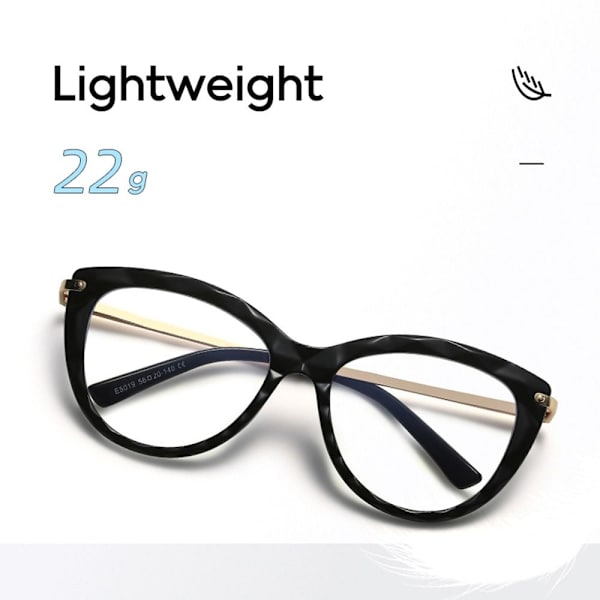 Anti-Blue Light Glasses Ylisuuret silmälasit VALKOINEN White